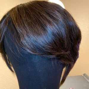 1B/Chestnut Brown Feathered Bob Wig